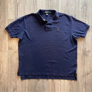 Polo Ralph Lauren Vintage Men’s Short Sleeve Polo Shirt Navy Blue XXL Preppy